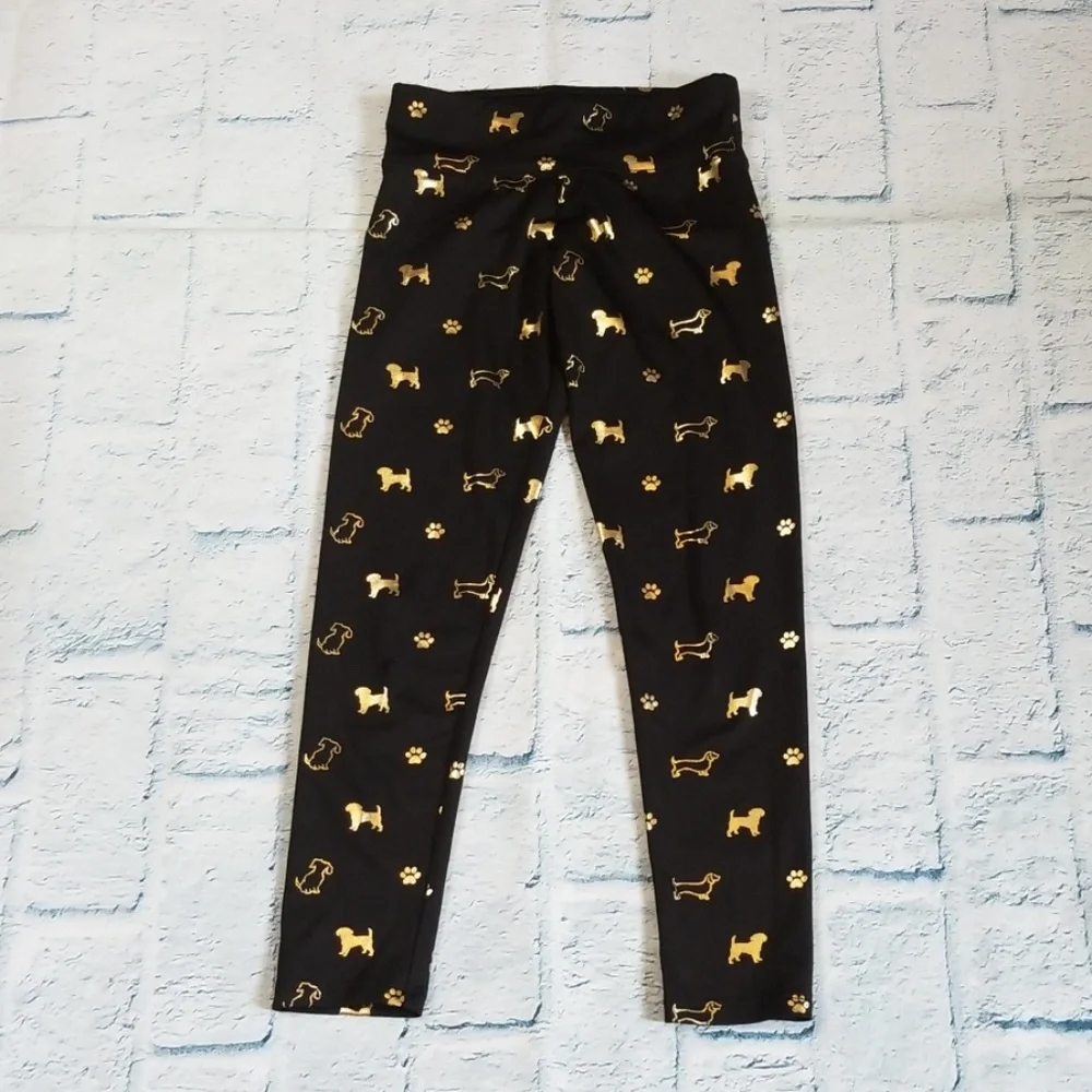 Justice Dog Print Stretch Leggings